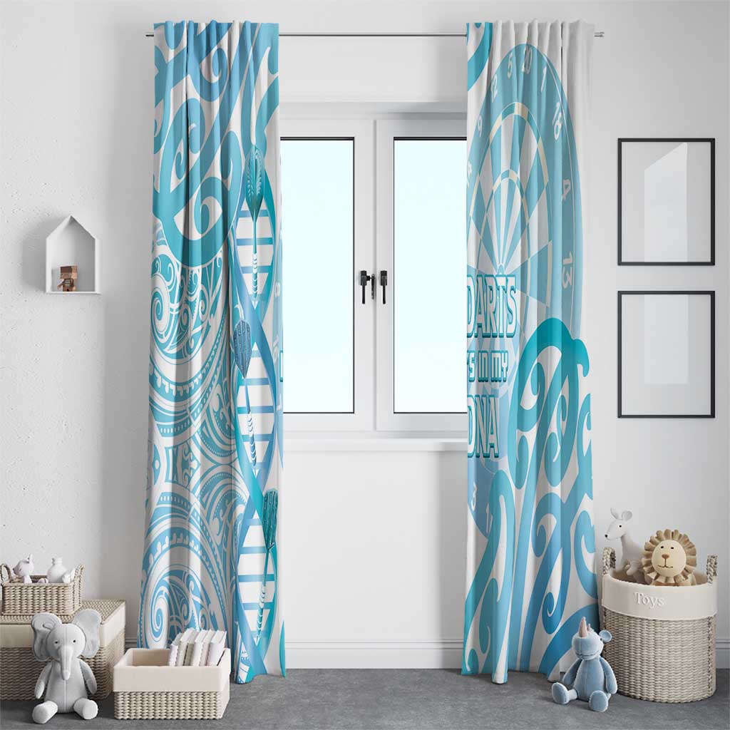 New Zealand Darts Window Curtain Aotearoa Maori Its In My DNA White - Aussie Hoodie