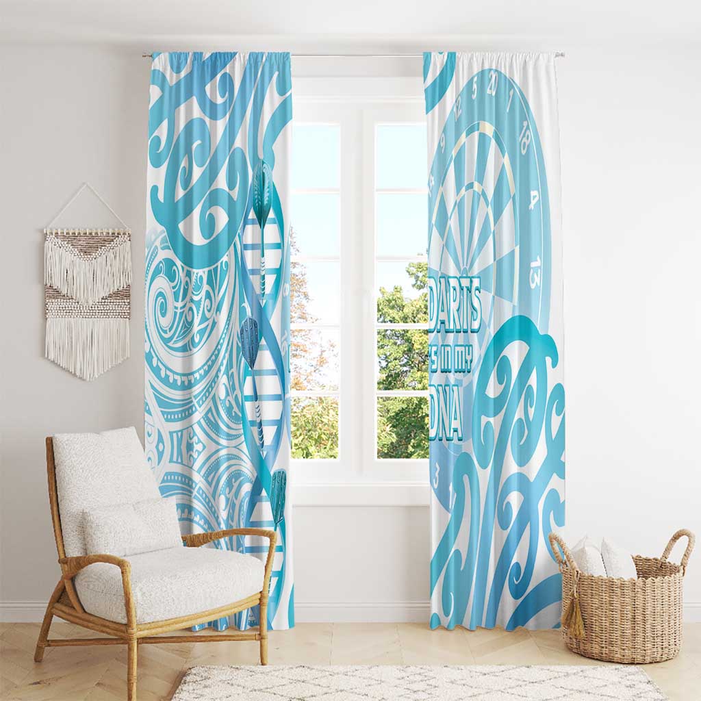 New Zealand Darts Window Curtain Aotearoa Maori Its In My DNA White - Aussie Hoodie