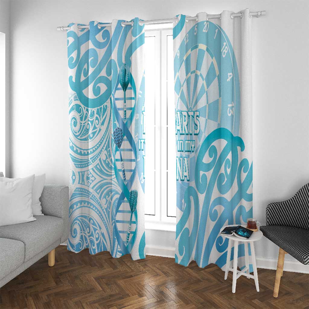 New Zealand Darts Window Curtain Aotearoa Maori Its In My DNA White - Aussie Hoodie