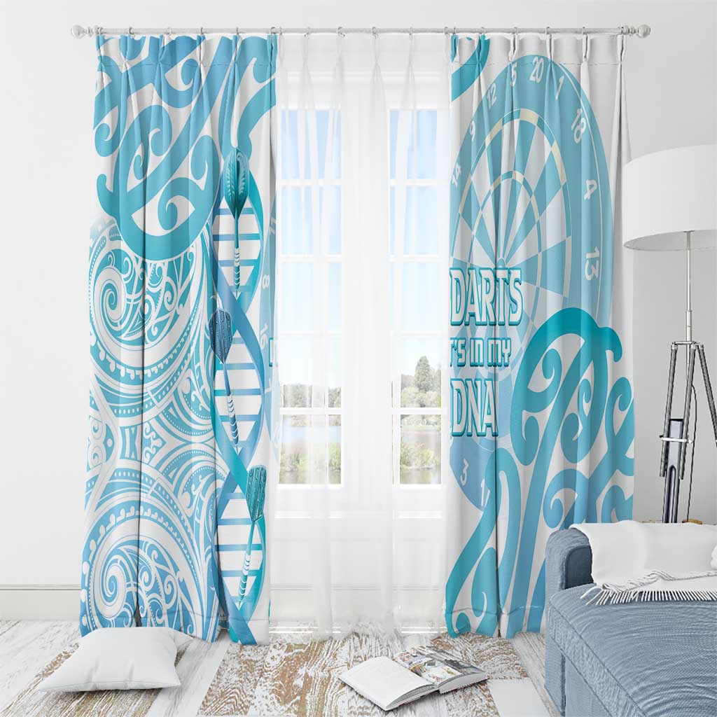 New Zealand Darts Window Curtain Aotearoa Maori Its In My DNA White - Aussie Hoodie