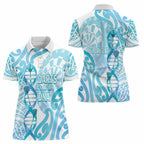 Personalised New Zealand Darts Women Polo Shirt Aotearoa Maori Its In My DNA White - Aussie Hoodie