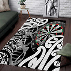 New Zealand Darts Area Rug Aotearoa Maori Its In My DNA Black - Aussie Hoodie