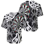 Personalised New Zealand Darts Baseball Jersey Aotearoa Maori Its In My DNA Black - Aussie Hoodie