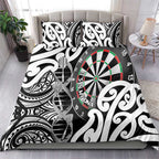 New Zealand Darts Bedding Set Aotearoa Maori Its In My DNA Black - Aussie Hoodie