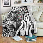 New Zealand Darts Blanket Aotearoa Maori Its In My DNA Black - Aussie Hoodie
