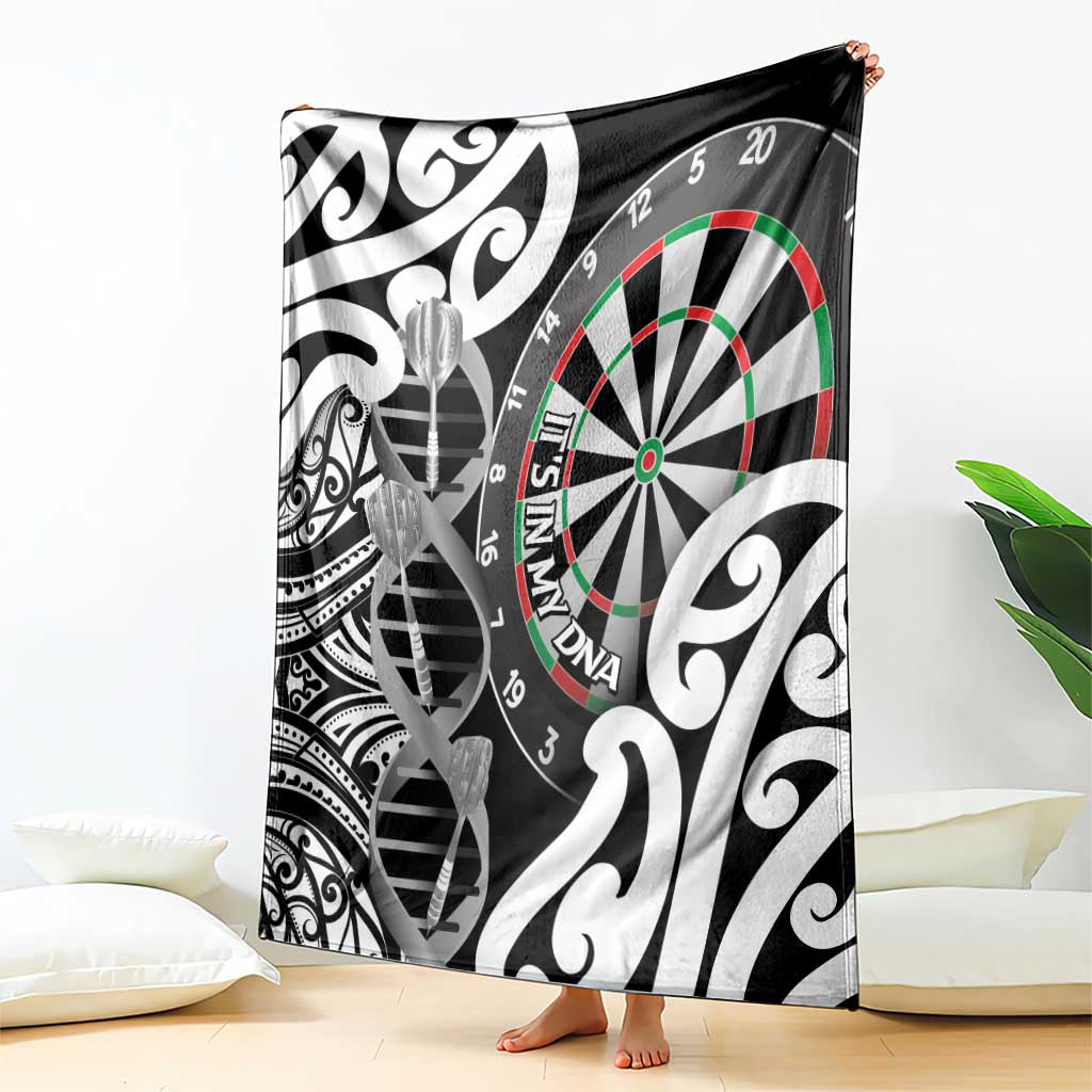 New Zealand Darts Blanket Aotearoa Maori Its In My DNA Black - Aussie Hoodie