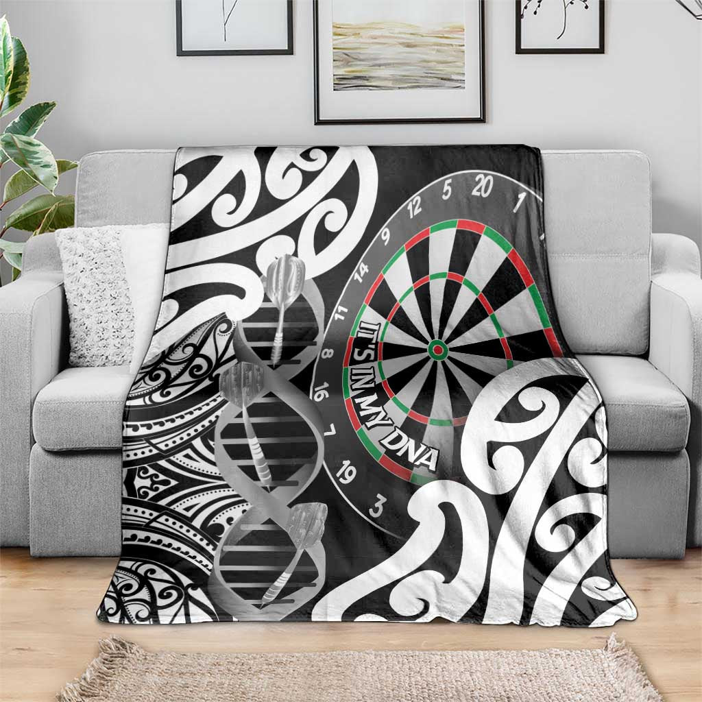 New Zealand Darts Blanket Aotearoa Maori Its In My DNA Black - Aussie Hoodie