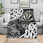 New Zealand Darts Blanket Aotearoa Maori Its In My DNA Black - Aussie Hoodie