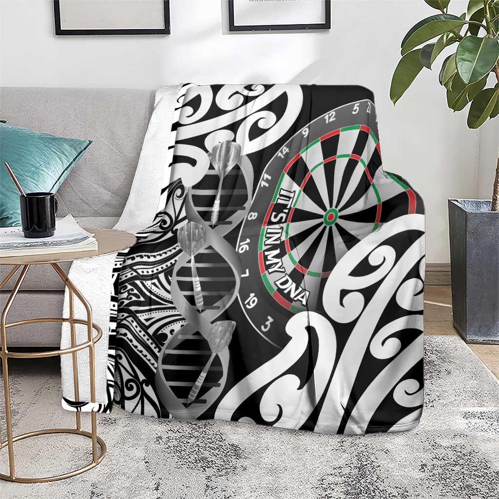 New Zealand Darts Blanket Aotearoa Maori Its In My DNA Black - Aussie Hoodie