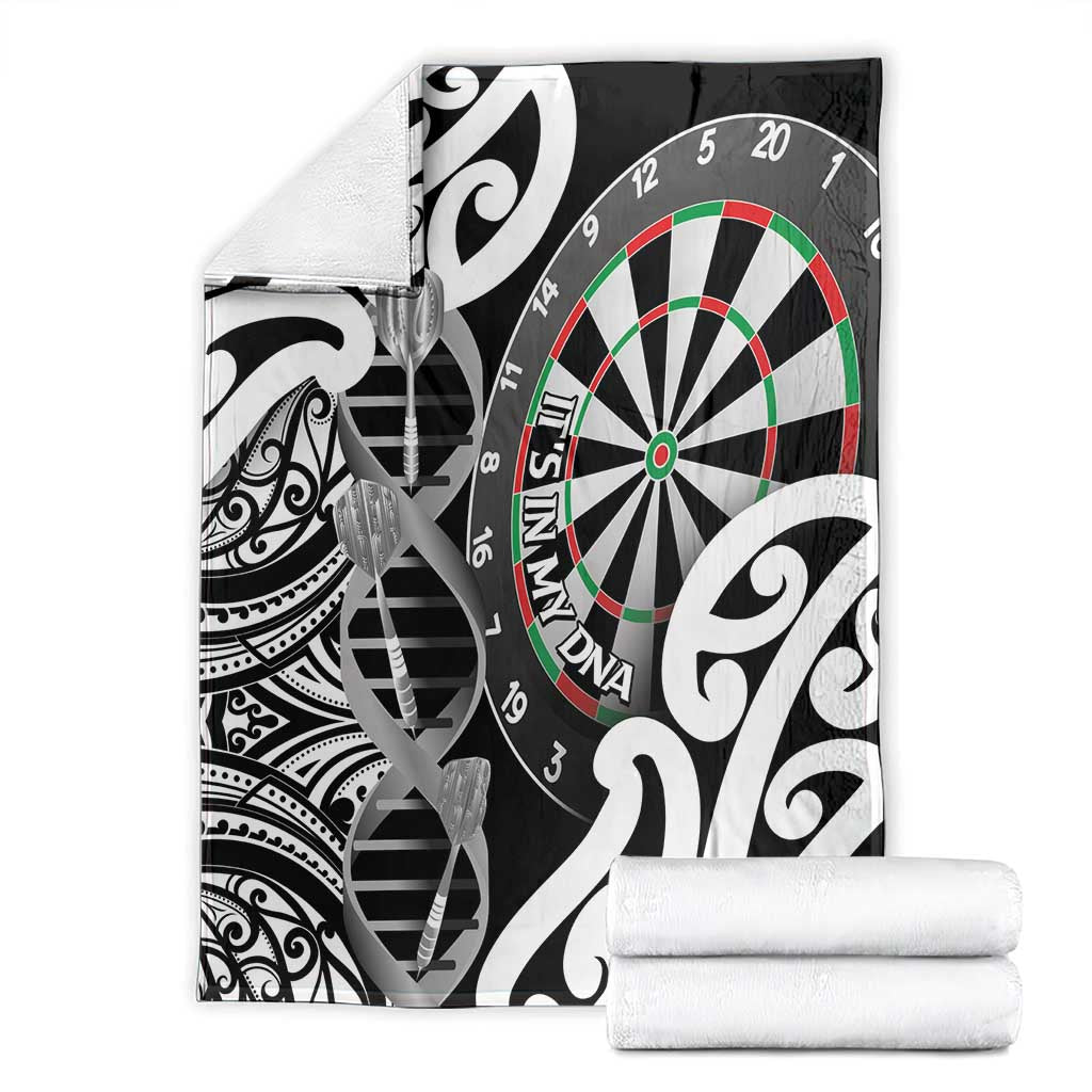 New Zealand Darts Blanket Aotearoa Maori Its In My DNA Black - Aussie Hoodie