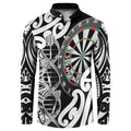 Personalised New Zealand Darts Button Sweatshirt Aotearoa Maori Its In My DNA Black - Aussie Hoodie
