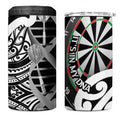 New Zealand Darts 4 in 1 Can Cooler Tumbler Aotearoa Maori Its In My DNA Black - Aussie Hoodie