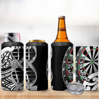 New Zealand Darts 4 in 1 Can Cooler Tumbler Aotearoa Maori Its In My DNA Black - Aussie Hoodie