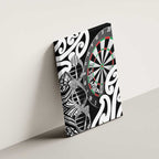 New Zealand Darts Canvas Wall Art Aotearoa Maori Its In My DNA Black - Aussie Hoodie