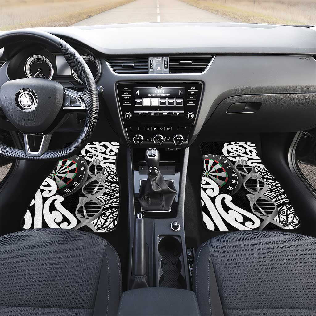New Zealand Darts Car Mats Aotearoa Maori Its In My DNA Black - Aussie Hoodie