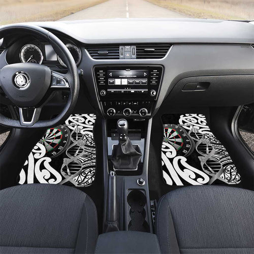 New Zealand Darts Car Mats Aotearoa Maori Its In My DNA Black - Aussie Hoodie