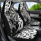 New Zealand Darts Car Seat Cover Aotearoa Maori Its In My DNA Black - Aussie Hoodie