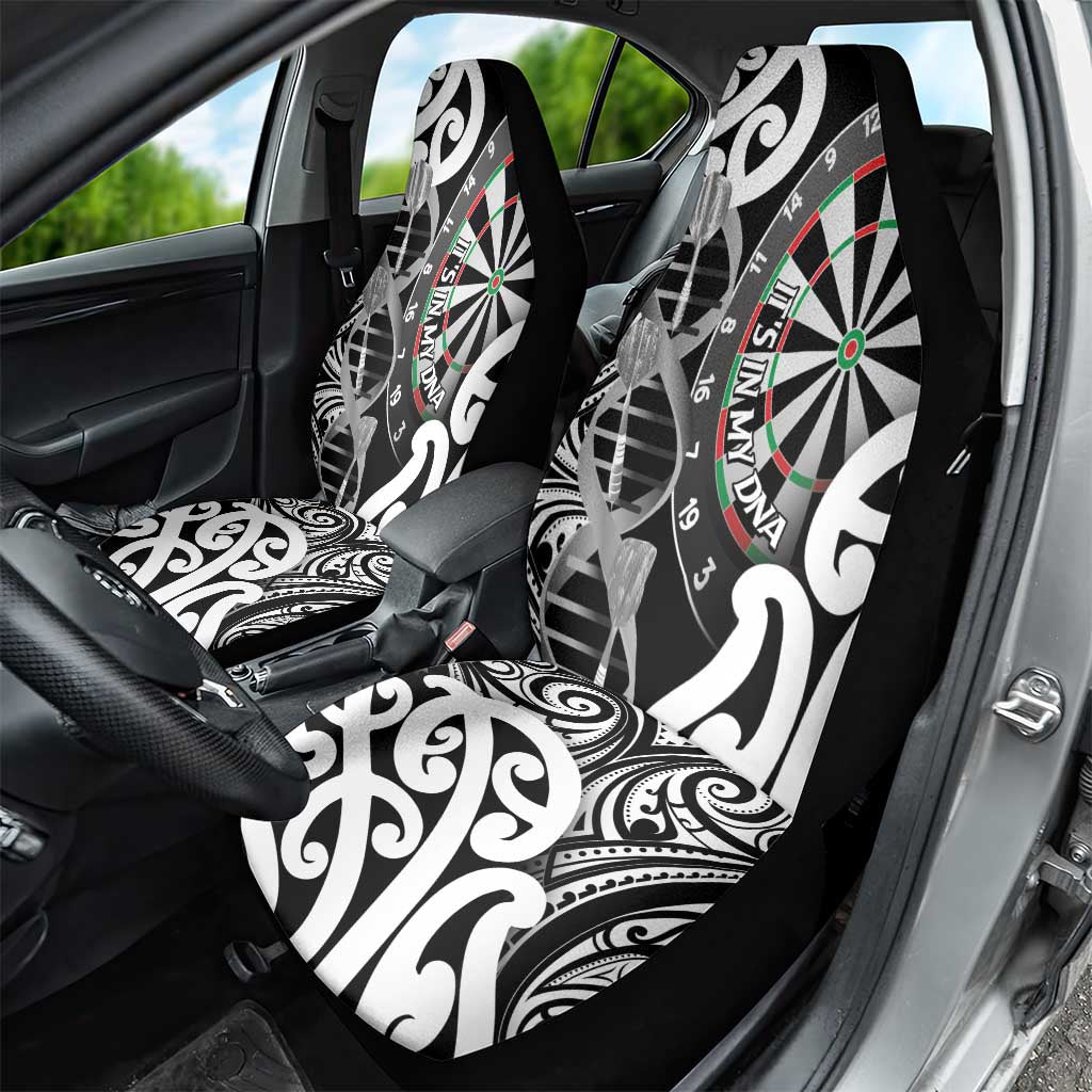New Zealand Darts Car Seat Cover Aotearoa Maori Its In My DNA Black - Aussie Hoodie