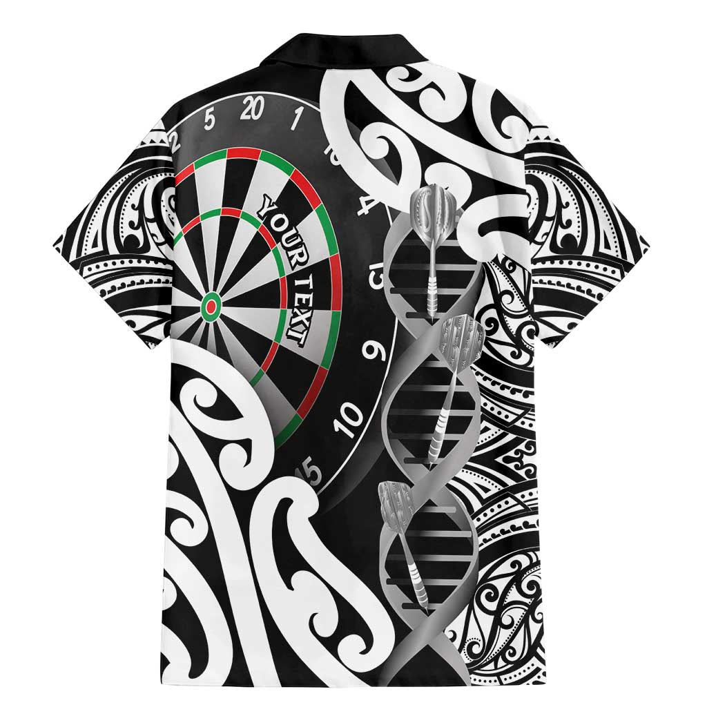 Personalised New Zealand Darts Family Matching Mermaid Dress and Hawaiian Shirt Aotearoa Maori Its In My DNA Black - Aussie Hoodie