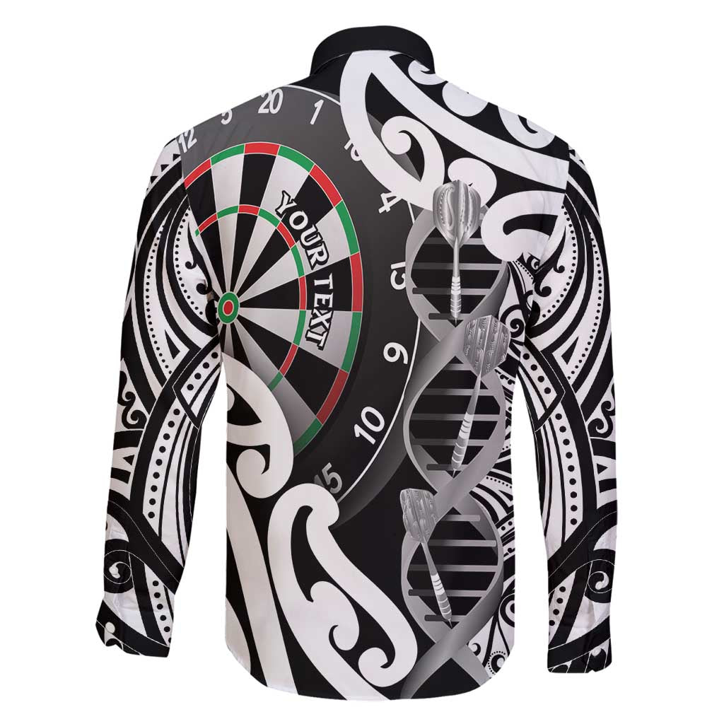 Personalised New Zealand Darts Family Matching Summer Maxi Dress and Hawaiian Shirt Aotearoa Maori Its In My DNA Black - Aussie Hoodie