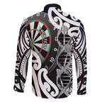 Personalised New Zealand Darts Family Matching Summer Maxi Dress and Hawaiian Shirt Aotearoa Maori Its In My DNA Black - Aussie Hoodie