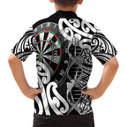 Personalised New Zealand Darts Family Matching Tank Maxi Dress and Hawaiian Shirt Aotearoa Maori Its In My DNA Black - Aussie Hoodie