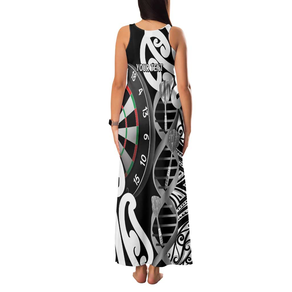 Personalised New Zealand Darts Family Matching Tank Maxi Dress and Hawaiian Shirt Aotearoa Maori Its In My DNA Black - Aussie Hoodie