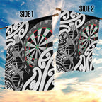 New Zealand Darts Garden Flag Aotearoa Maori Its In My DNA Black - Aussie Hoodie