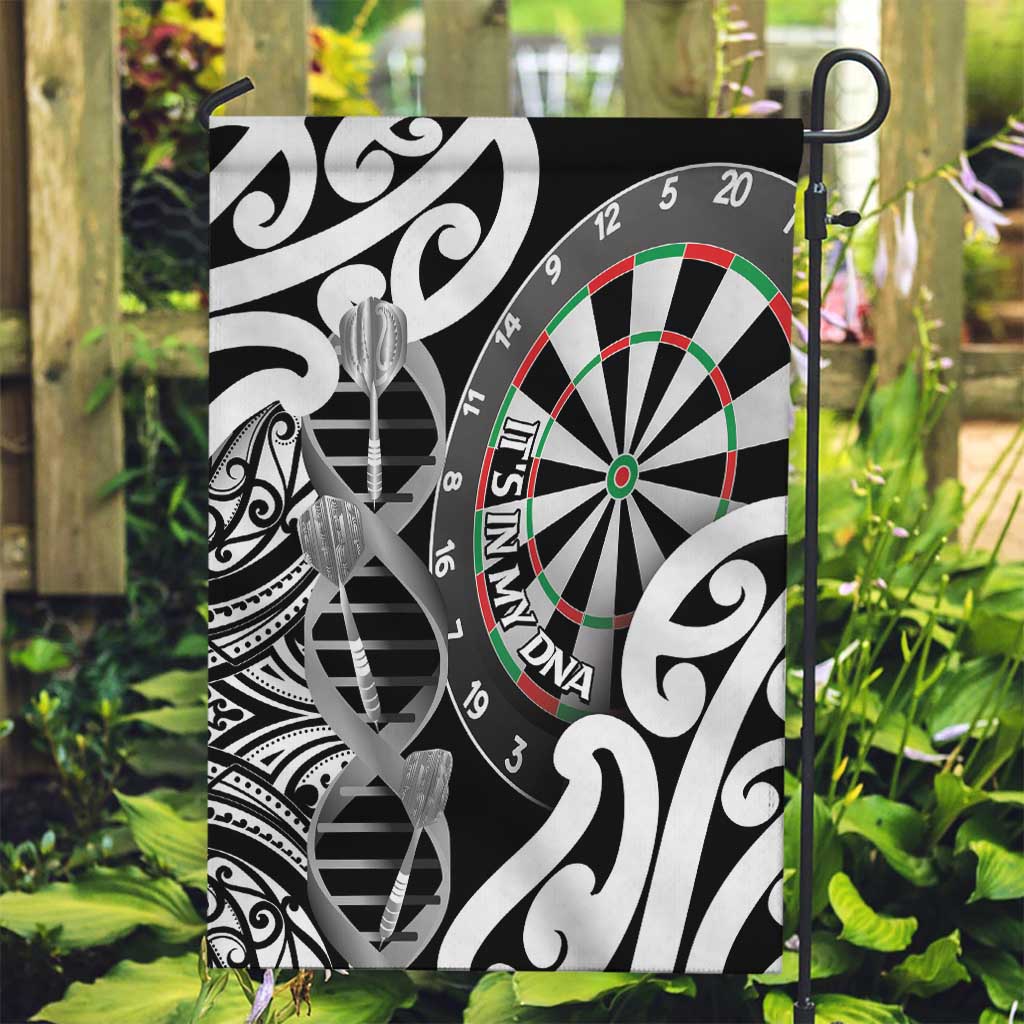 New Zealand Darts Garden Flag Aotearoa Maori Its In My DNA Black - Aussie Hoodie