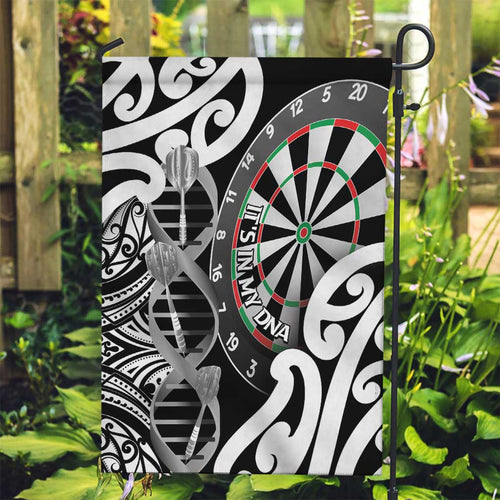 New Zealand Darts Garden Flag Aotearoa Maori Its In My DNA Black - Aussie Hoodie