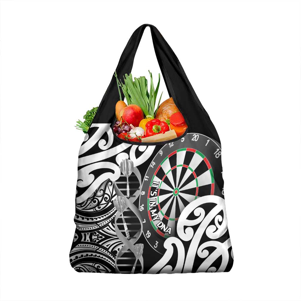 New Zealand Darts Grocery Bag Aotearoa Maori Its In My DNA Black - Aussie Hoodie