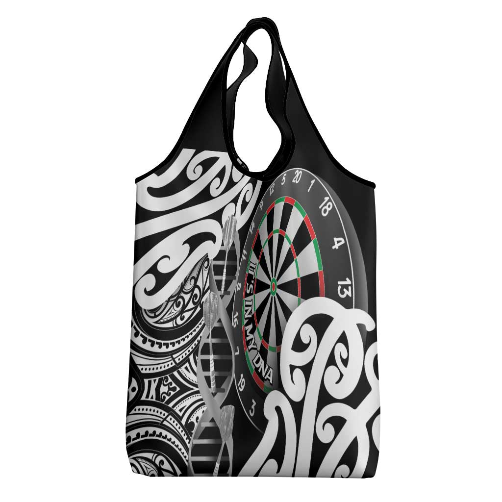 New Zealand Darts Grocery Bag Aotearoa Maori Its In My DNA Black - Aussie Hoodie