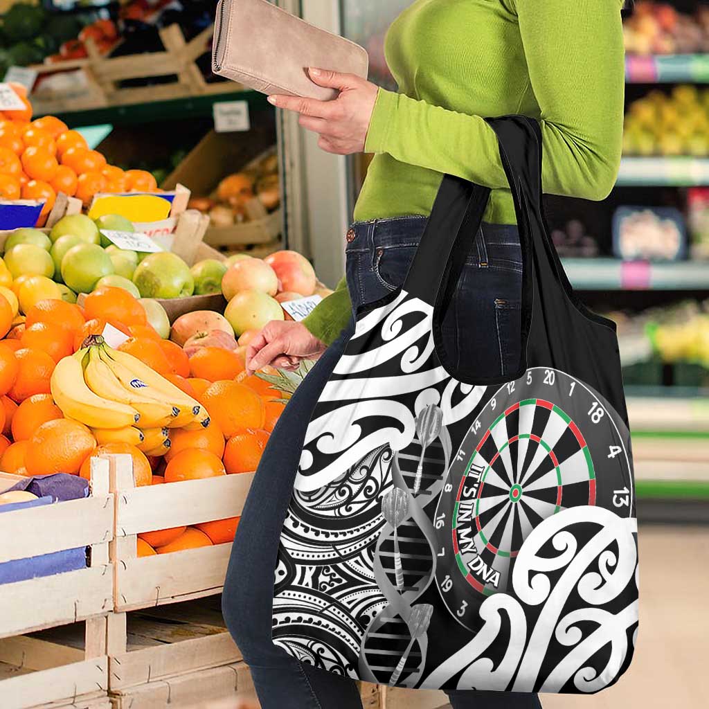 New Zealand Darts Grocery Bag Aotearoa Maori Its In My DNA Black - Aussie Hoodie