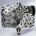 New Zealand Darts Hooded Blanket Aotearoa Maori Its In My DNA Black - Aussie Hoodie