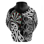 Personalised New Zealand Darts Hoodie Aotearoa Maori Its In My DNA Black - Aussie Hoodie