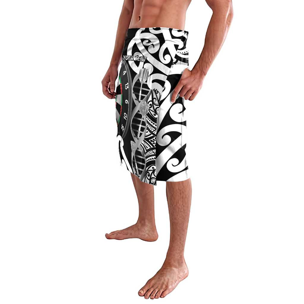 Personalised New Zealand Darts Lavalava Aotearoa Maori Its In My DNA Black - Aussie Hoodie
