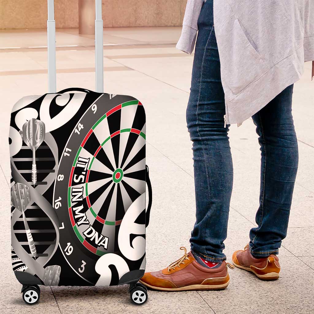 New Zealand Darts Luggage Cover Aotearoa Maori Its In My DNA Black - Aussie Hoodie