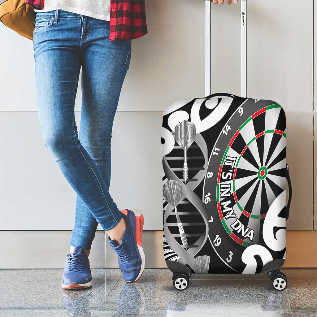 New Zealand Darts Luggage Cover Aotearoa Maori Its In My DNA Black - Aussie Hoodie