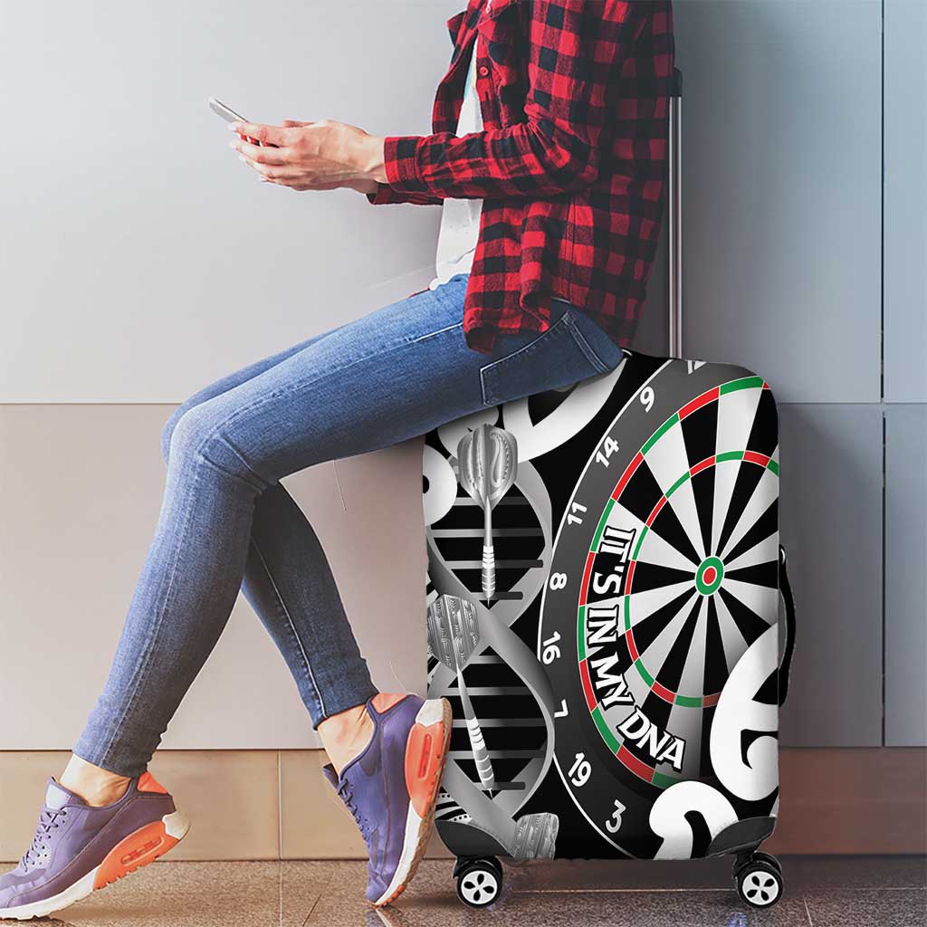 New Zealand Darts Luggage Cover Aotearoa Maori Its In My DNA Black - Aussie Hoodie