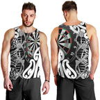 Personalised New Zealand Darts Men Tank Top Aotearoa Maori Its In My DNA Black - Aussie Hoodie