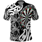 Personalised New Zealand Darts Polo Shirt Aotearoa Maori Its In My DNA Black - Aussie Hoodie