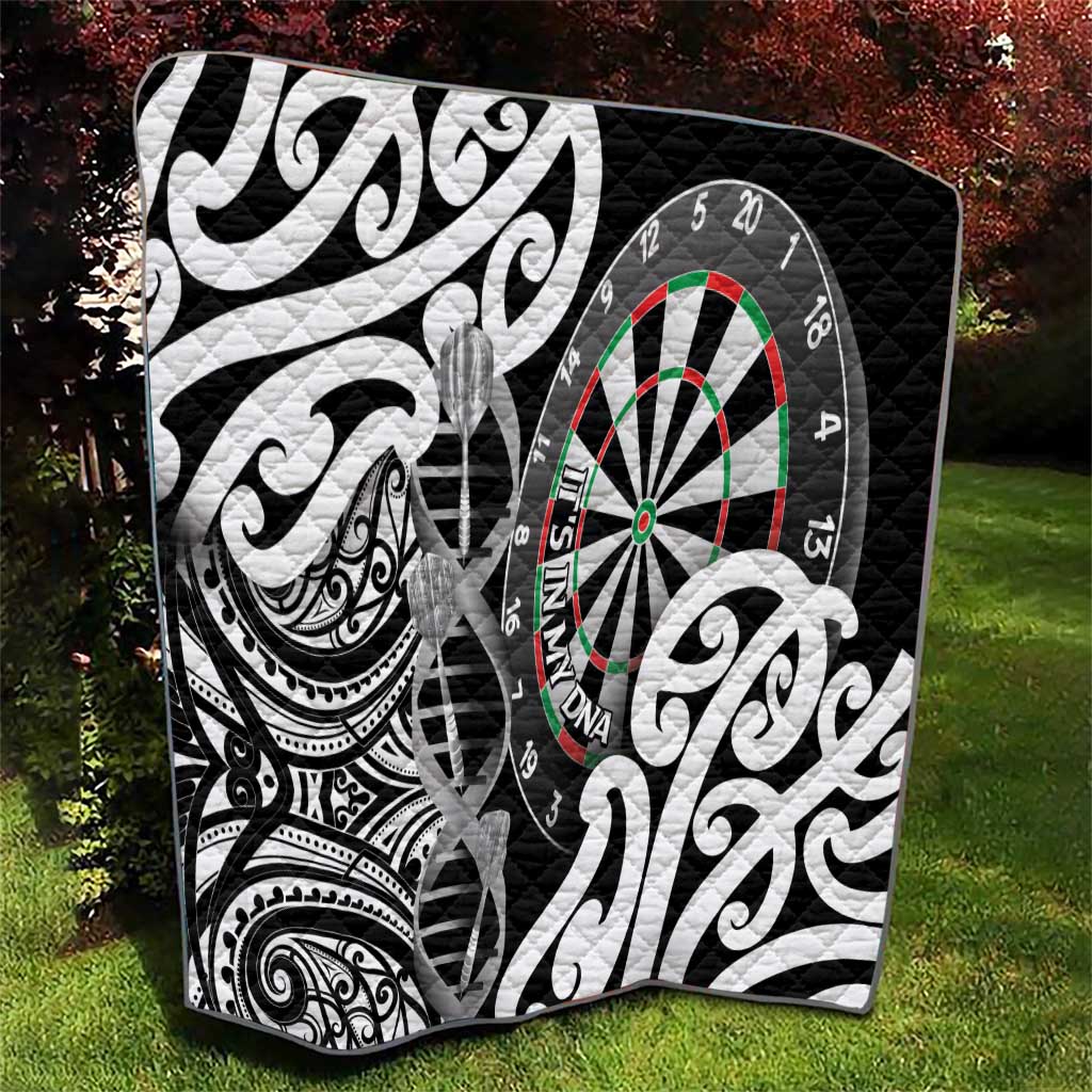 New Zealand Darts Quilt Aotearoa Maori Its In My DNA Black - Aussie Hoodie