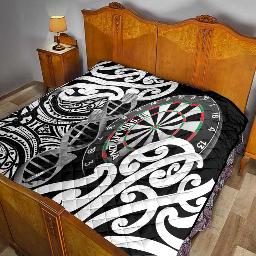 New Zealand Darts Quilt Aotearoa Maori Its In My DNA Black - Aussie Hoodie