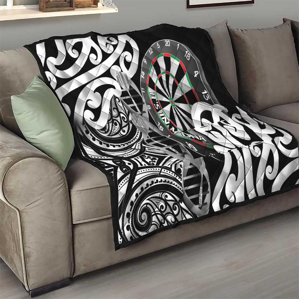 New Zealand Darts Quilt Aotearoa Maori Its In My DNA Black - Aussie Hoodie