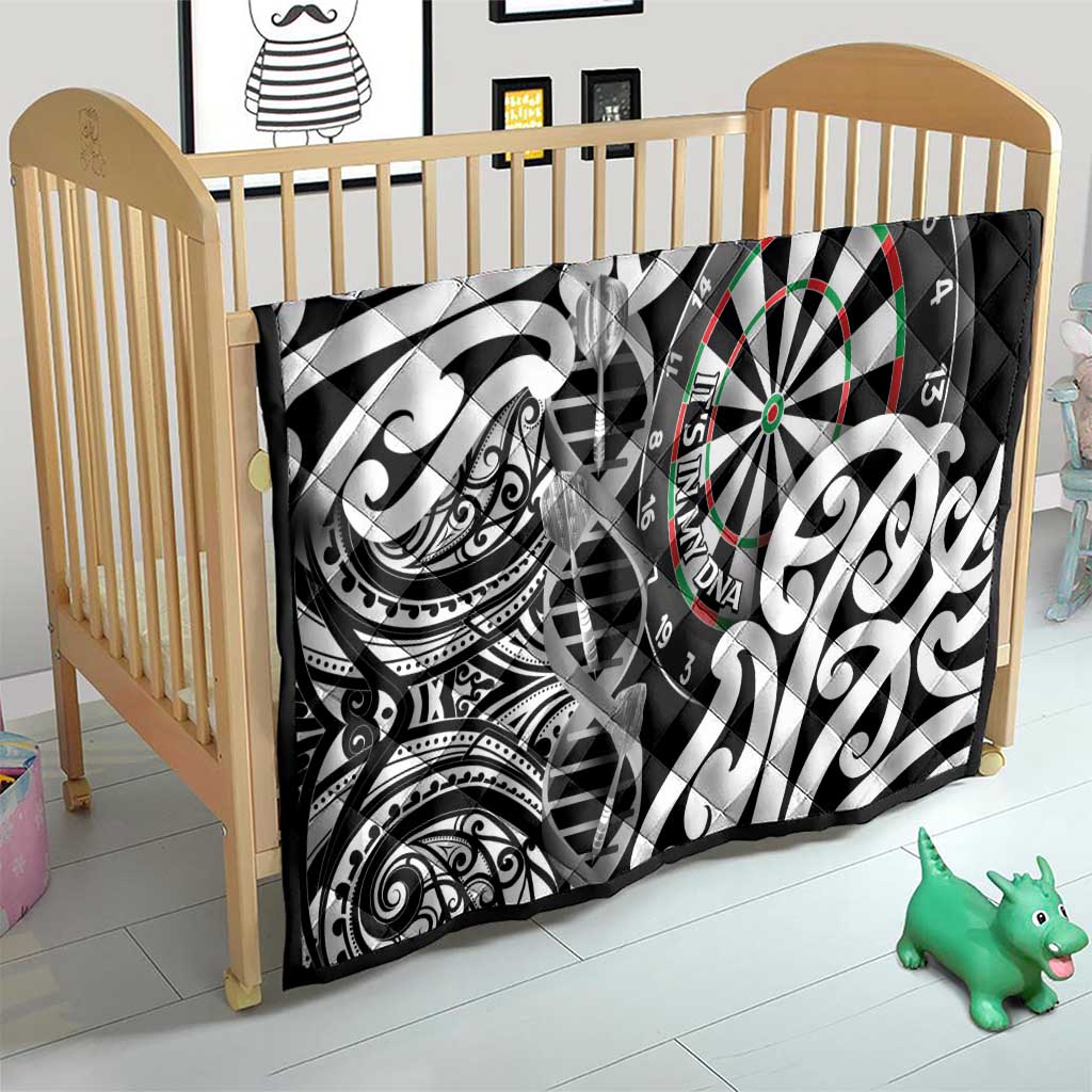 New Zealand Darts Quilt Aotearoa Maori Its In My DNA Black - Aussie Hoodie