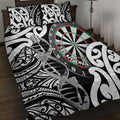 New Zealand Darts Quilt Bed Set Aotearoa Maori Its In My DNA Black - Aussie Hoodie
