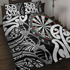 New Zealand Darts Quilt Bed Set Aotearoa Maori Its In My DNA Black - Aussie Hoodie