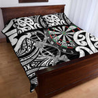 New Zealand Darts Quilt Bed Set Aotearoa Maori Its In My DNA Black - Aussie Hoodie