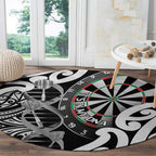 New Zealand Darts Round Carpet Aotearoa Maori Its In My DNA Black - Aussie Hoodie