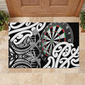 New Zealand Darts Rubber Doormat Aotearoa Maori Its In My DNA Black - Aussie Hoodie